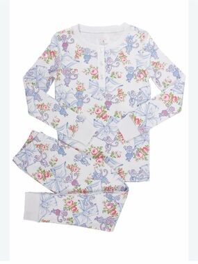LoveShackFancy x Roller Rabbit Rosa Beaux Monkey pajama set, Sz 6